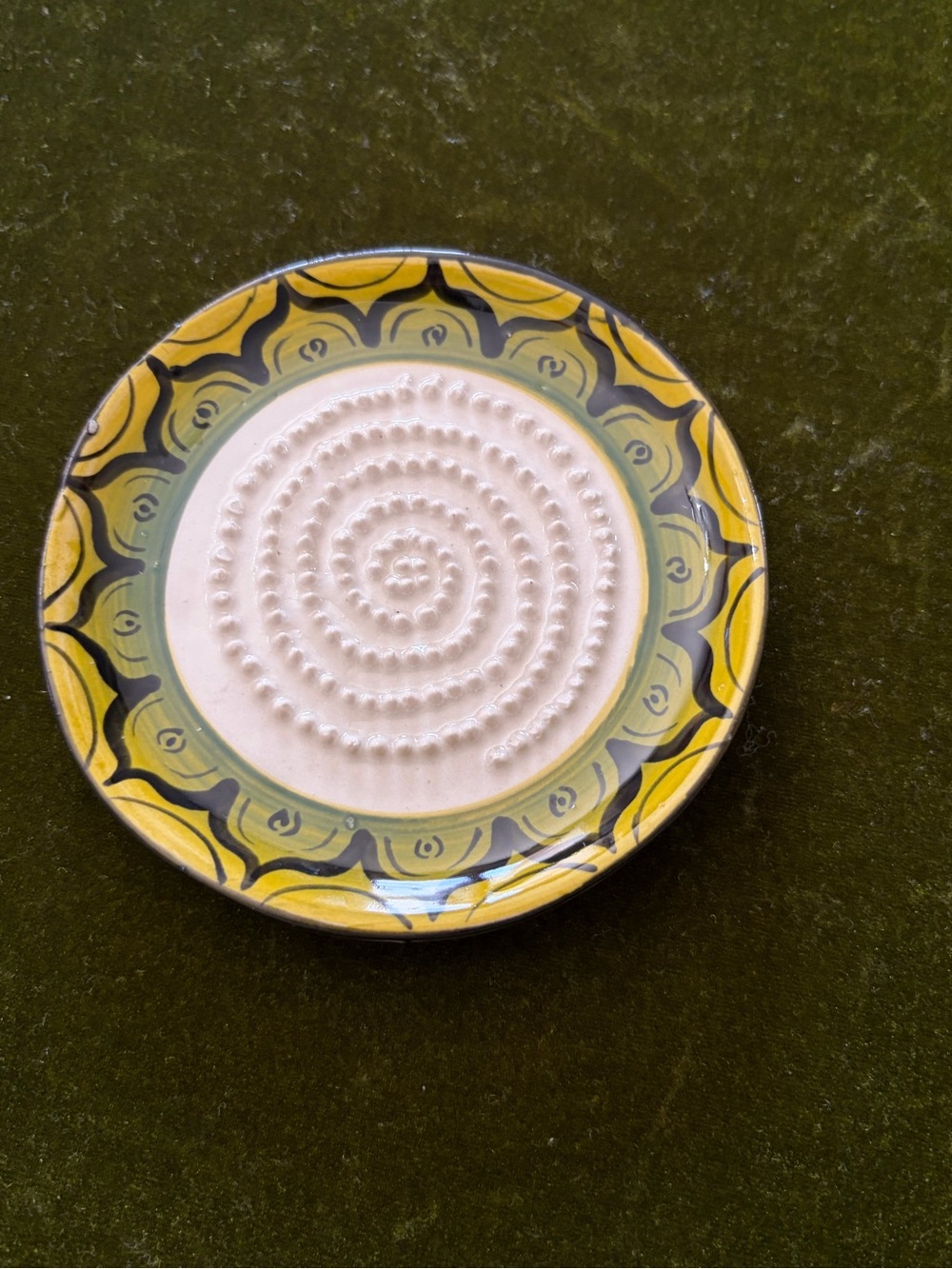 ceramic garlic grater plate,